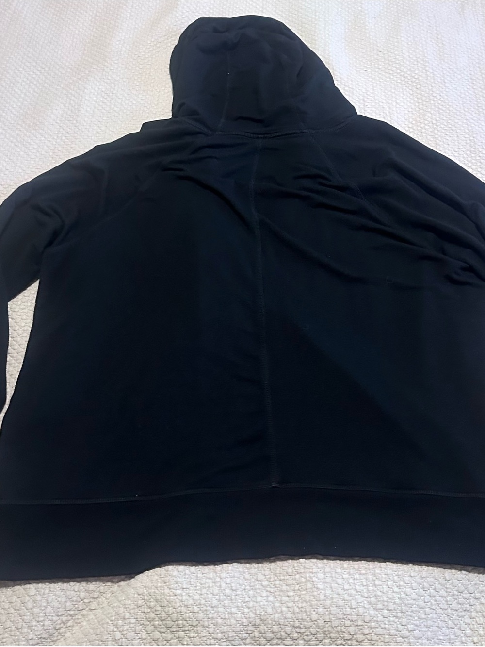 Athleta women’s plus 2x Black Hooded Wrap-Front Pullover - Picture 6 of 13